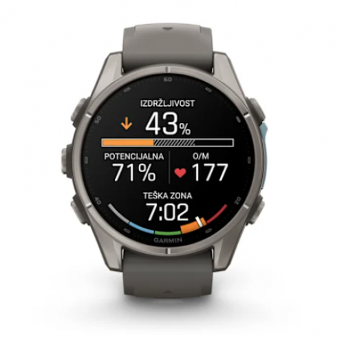 Garmin Fenix 9 47 mm AMOLED Titanium Pebble Gray